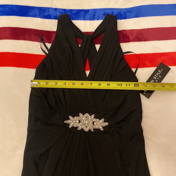London Style Nights, Black Dress with Sparkle Accent, NEW w/tags, Sz 6 - Picture 13 of 16